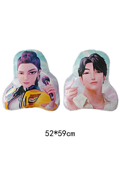 BimBimBo Set de 2 baloane cu fete K-pop și două personaje