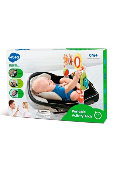 Hola Animals 278 stroller or crib playpen, adjustable and foldable, 0-36 months, Multicolor