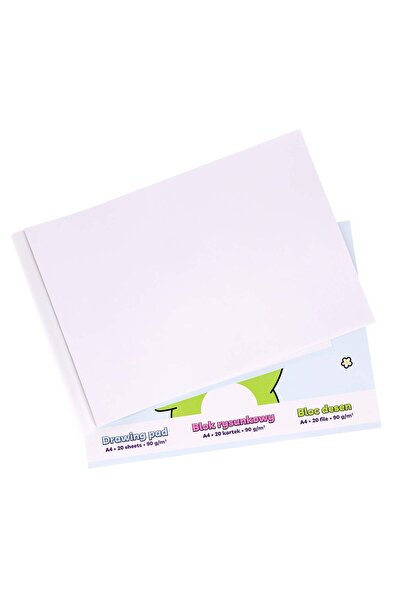 Strigo Drawing pad A4/20 white sheets 90g