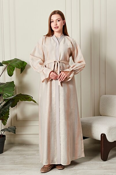 HALİL TÜRKER Flora Belted Abaya & Ferace