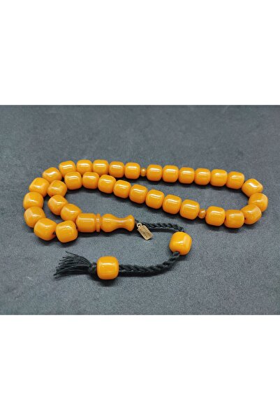 İskeçe Exclusive Osama Omari Masterpiece 50 Years Old Large Rooster Imama Havshali German Faturan Prayer Beads Certified 8745