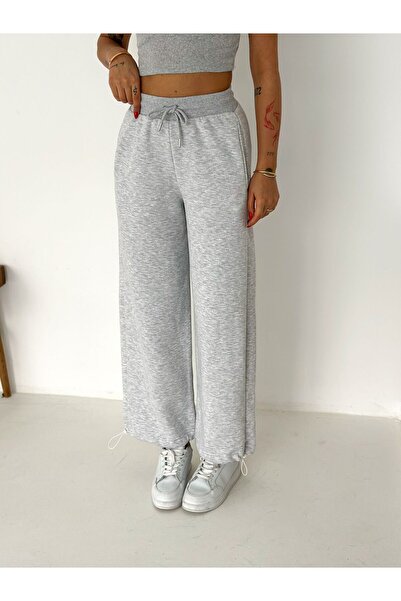 gozdefashion Women's 3 Thread Sweatpants with Stoppers