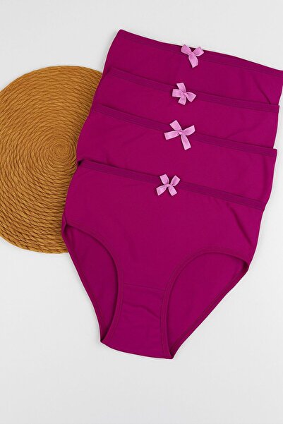 FUNELLA Γυναικεία βαμβακερά εσώρουχα κοτλέ Ribana 4-συσκευασία