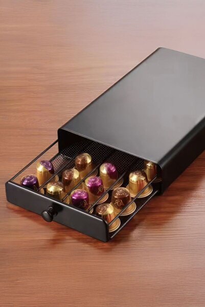Weather Forecast 40 Adet Kapasiteli Nespresso Kapsül Kahve Standı Kahve Çekmecesi mt194sy