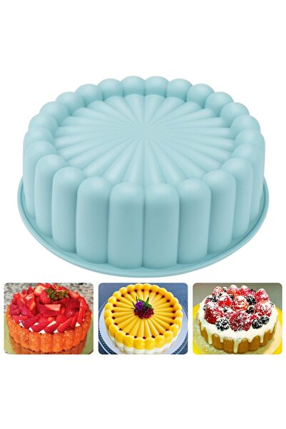 RABY Charlotte silicone cake pan (20x20x6.2 cm) - Blue