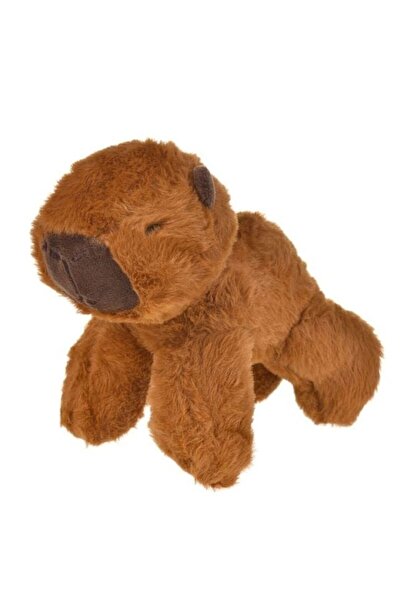 AVA Plush Capybara, in Brown Fur Bag, 20x10x20cm