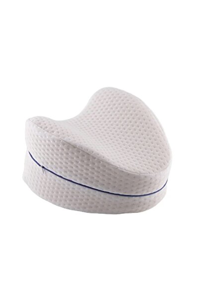 RABY Pernă ortopedică pentru genunchi din spumă cu memorie, formă de inimă, albă