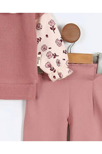 Ege Bebek Baby Girl Special Design Baby Collar, Knitted Knitwear 6-9-12-18-24 Months Stylish Baby Set