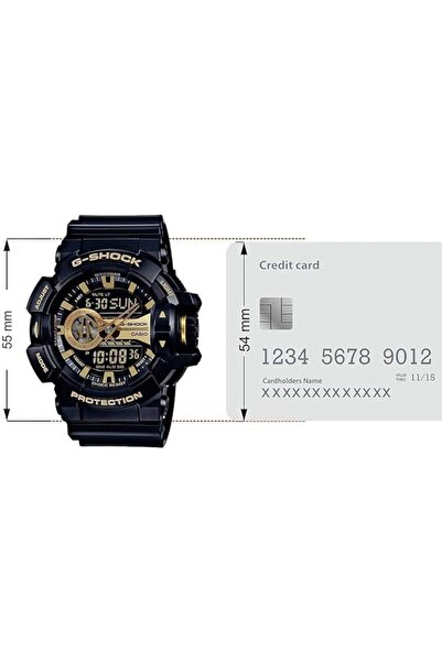 G-SHOCK Men's Analog + Digital Round Water Resistance Wrist Watch GA-400GB-1A9DR