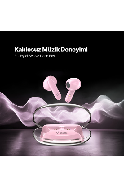Ttec AirBeat Glace Gerçek Kablosuz TWS Bluetooth Kulaklık- 2KM170