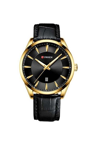 Curren 8365 Original Brand Leather Straps Wrist Watch 45mm For Men