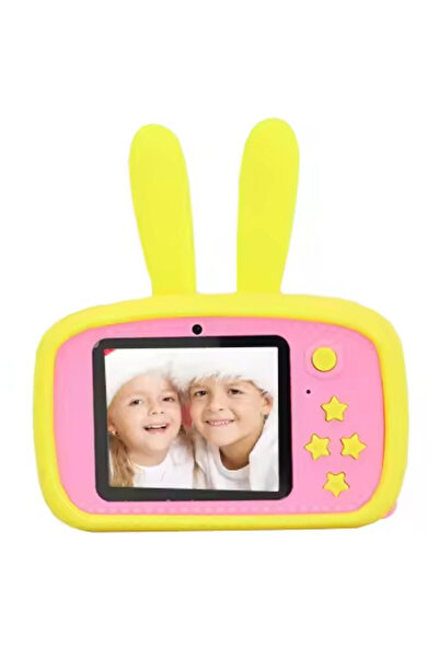 sallma Kids Camera, 1080P 30fps, 20MP, 2.0" LCD, 600 mAh, Games, Timer, Durable ABS/Silicone, Yellow Bunny