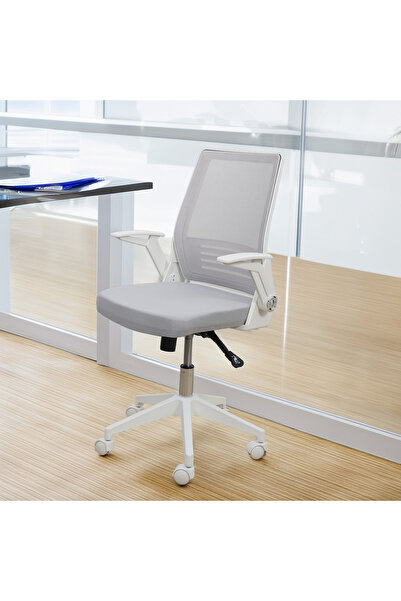Just Home Konfor Çalışma Sandalyesi - Beyaz / Gri - 105x57x58,5 cm