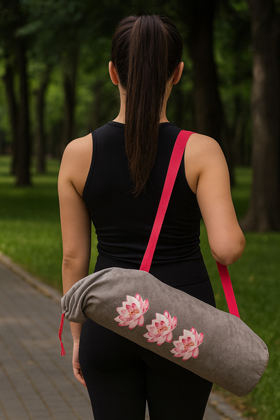 Attolya Mat carrying bag- Pilates- Yoga- Fitness mat- Sports bag- Mat bag - Drawstring