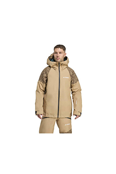 adidas Terrex Xpr Hyb Pk Jkt Men's Outdoor Coat JN3090 Brown