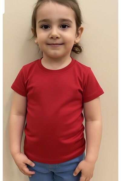 Mcrkids تي شيرت برقبة دائرية وأكمام قصيرة للجنسين من عمر 1-2-3-4 سنوات باللون...