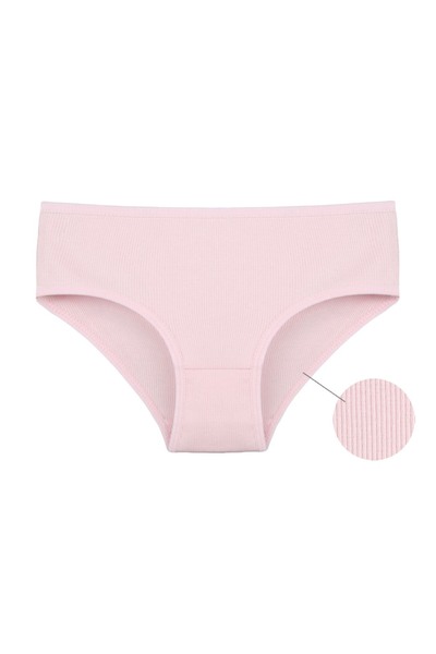 Donella Pachet de 5 chiloți din bumbac material elastic tricotaj cu striații pentru fete tinere 5032PD1