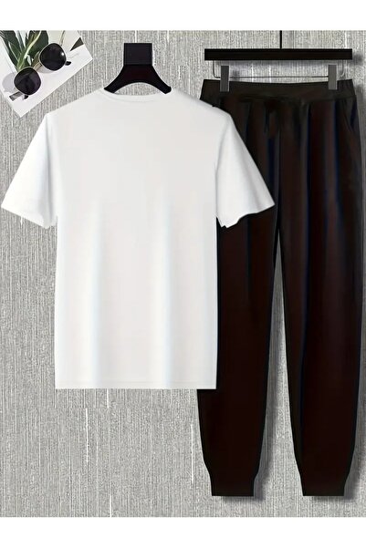 CLASİVA Modern Oversized Just Keep Printed Sportswear Custom Design Tracksuit Set