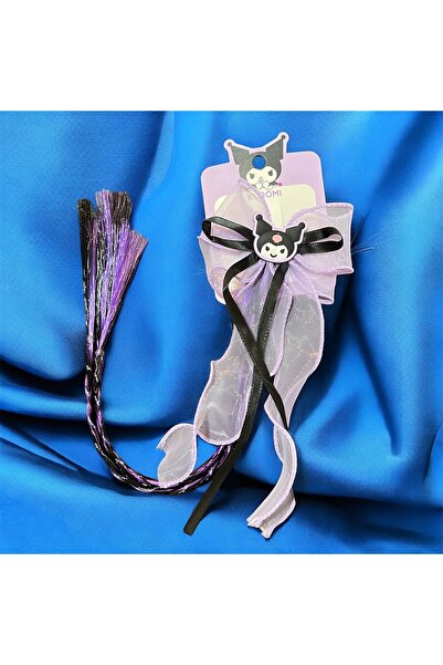 Store Kuromi Hair Clip with Pen and Ribbon, Long Hair Clip