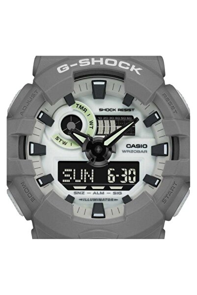 G-SHOCK GA700HD-8A Glowing Luminescent Dial Analog Digital Gray Watch