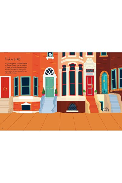 Usborne Carte cu stickere Halloween Sticker Book