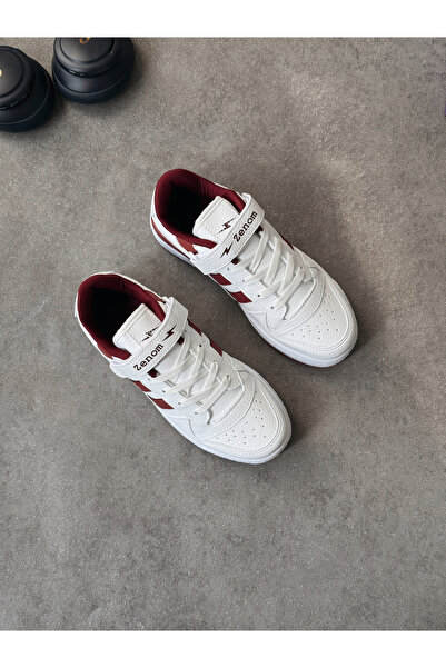 Zenom White Burgundy Forum 0.1 Sneakers