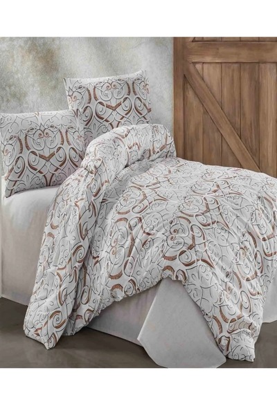 Taç Kristal Terry Cotton Romana BejTek Kişilik Nevresim Takımı
