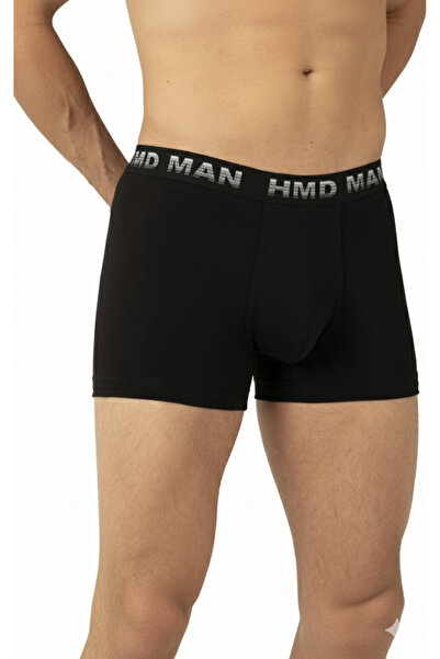 Hmd Stretch Fabric Black Men's Stretch Boxer Briefs
