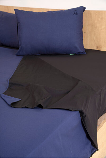 Benetton Home Navy Blue Single Ranforce Duvet Cover Set
