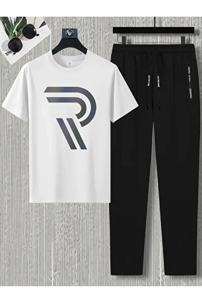 CLASİVA Unisex Printed Modern Oversize Sports Special Design Tracksuit Set