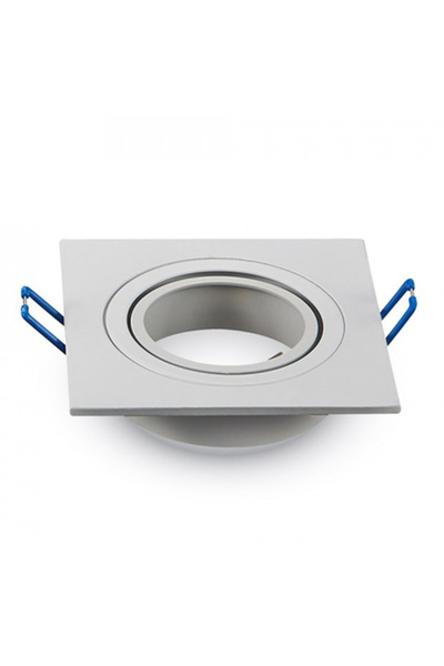 KlaussTech Soclu GU10, spot alb pătrat