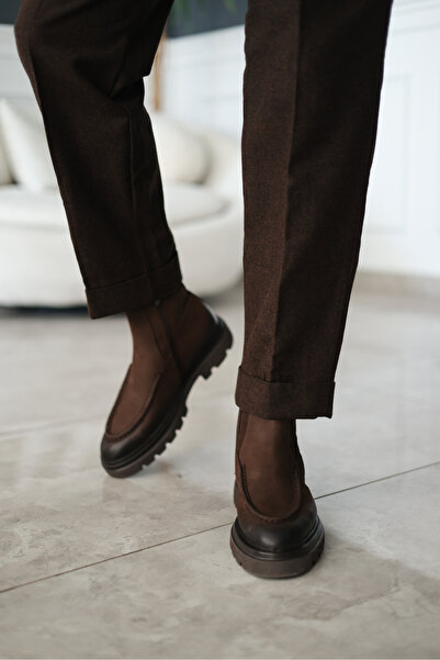 Avni Ceylan Stormline High Sole Genuine Leather Long Boots