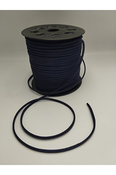 Zeyora Süet Deri Şerit ip, Tesbih, Bileklik ipi, Kolye ipi, Deri ip, Çanta ipi, Süvet ip (90 Metre)