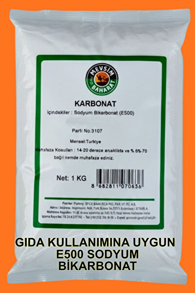 Dört Mevsim Baharat 2 Kg Saf Karbonat (2 x 1 Kg) - İçilebilir Sodyum Bikarbonat - İngiliz Karbonatı