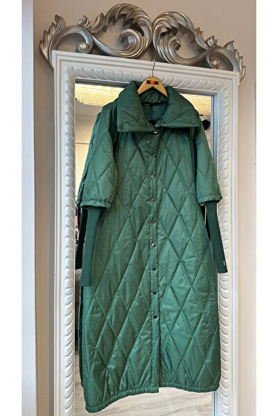 Invee Green Quilted Coat