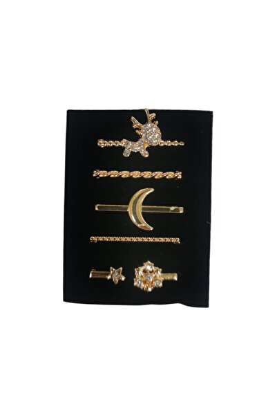 Gtech Set of 5 Charms for Garmin Venu 2 Plus strap, metal, Model 6, Elegant design, Gold