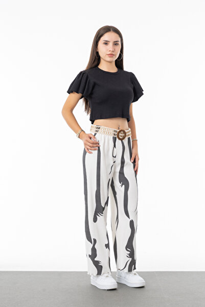 Asortix Girl's 100% Cotton Corded Fabric Model Top and Bottom Set