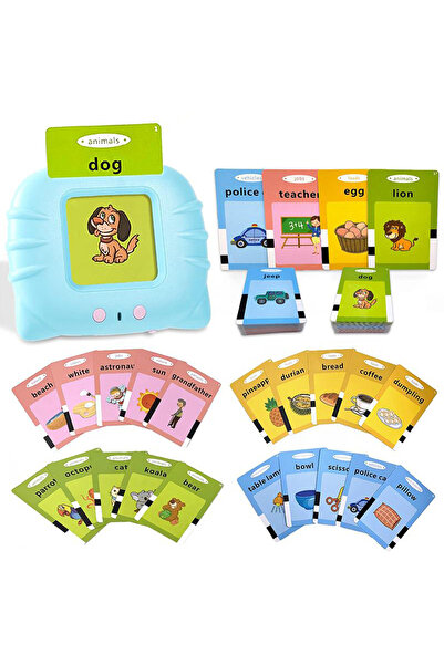 sallma Montessori Educational Toy - Flash Card Reader, 224 Words, 112 Cards, MicroUSB