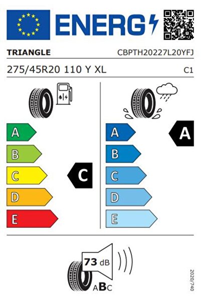 TRIANGLE Summer Tire EffeXSport TH202 275/45R20 110Y