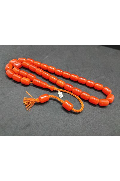 İskeçe Exclusive Osama Omari Masterpiece Large Size 50-Year-Old Rooster Imamah Havshali German Faturan Prayer Beads Certified 8758