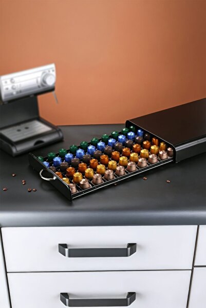 Weather Forecast 60 Adet Kapasiteli Nespresso Kapsül Kahve Standı Kahve Çekmecesi mt195sy