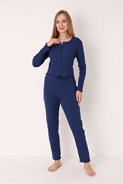 NBB 100% Cotton Long Sleeve Button down Women's Pajama Set