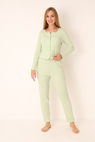 NBB 100% Cotton Long Sleeve Button down Women's Pajama Set
