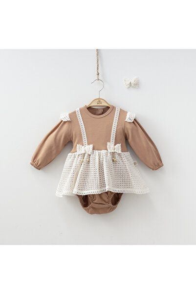 MİNİZEYN TEKSTİL Miniycool 9006 Mnz Brand Romper Jumpsuit Girl 3-9 Months Girl