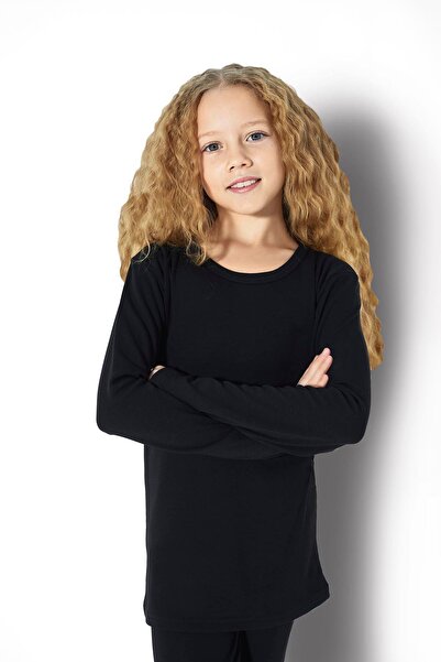 Şahin 2 Pieces 100% Cotton Interlock Long Sleeve Children's Top Undershirt (Unisex)