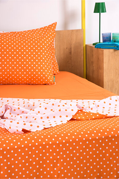 Benetton Home Orange Single Duvet Cover Set