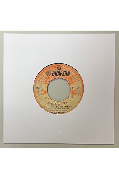 Emre Grafson Müzik Fikret Kızılok Leylim Leylim - Gözlerinden Bellidir 45 lik Plak (Orjinal Dönem Baskı Plak)