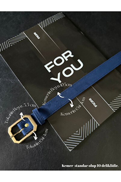 Fiori Suede Square Buckle Women's Belt, Trouser Belt, Coat Belt, Dress Belt