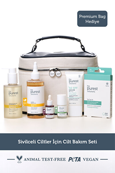 The Purest Solutions Sivilceli Ciltler İçin Cilt Bakım Seti