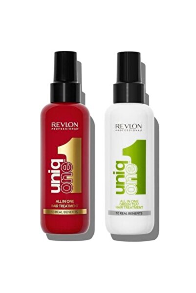 Revlon Uniq One Set All In One Hair Treatment 150ml + Green Tea Treatment 150ml